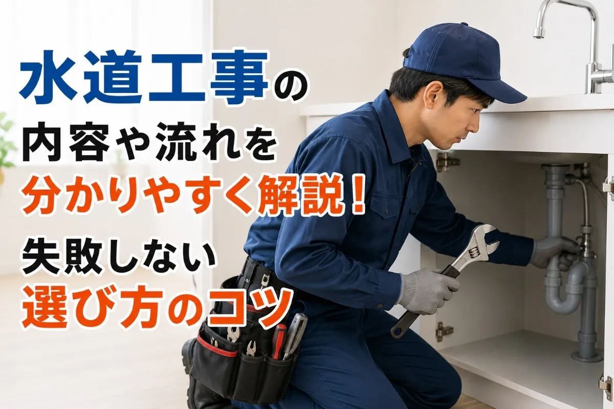 水道工事の内容や流れを分かりやすく解説!失敗しない選び方のコツ