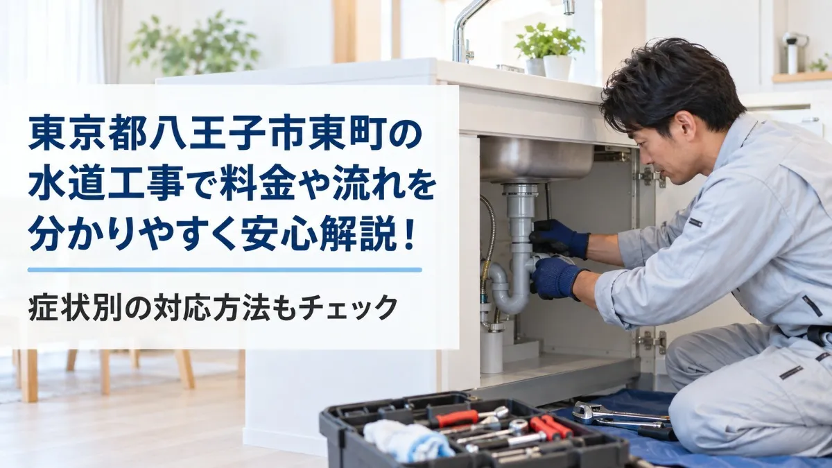 東京都八王子市東町の水道工事で料金や流れを分かりやすく安心解説！症状別の対応方法もチェック