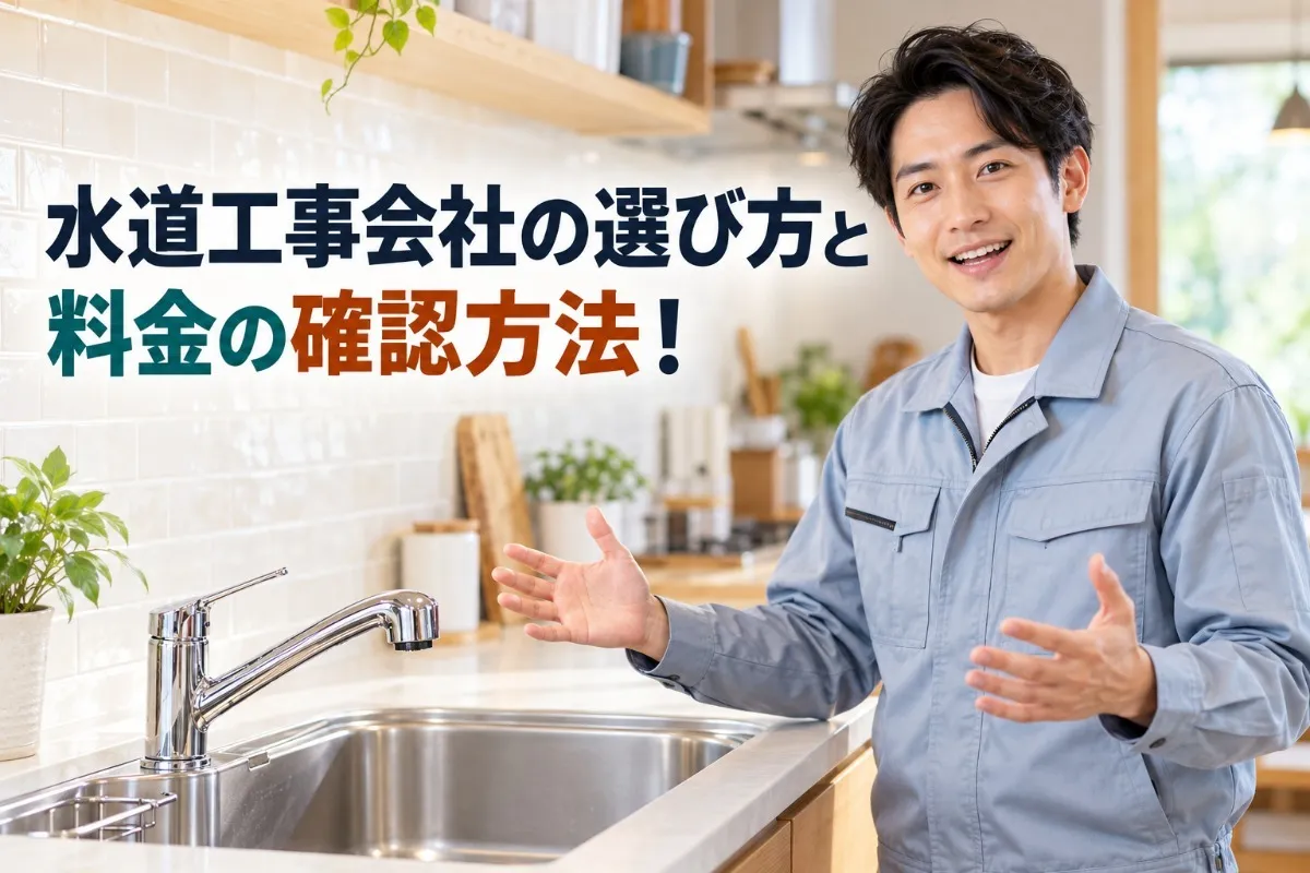 水道工事会社の選び方と料金の確認方法！